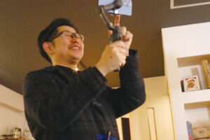 撮影するまごいちさん